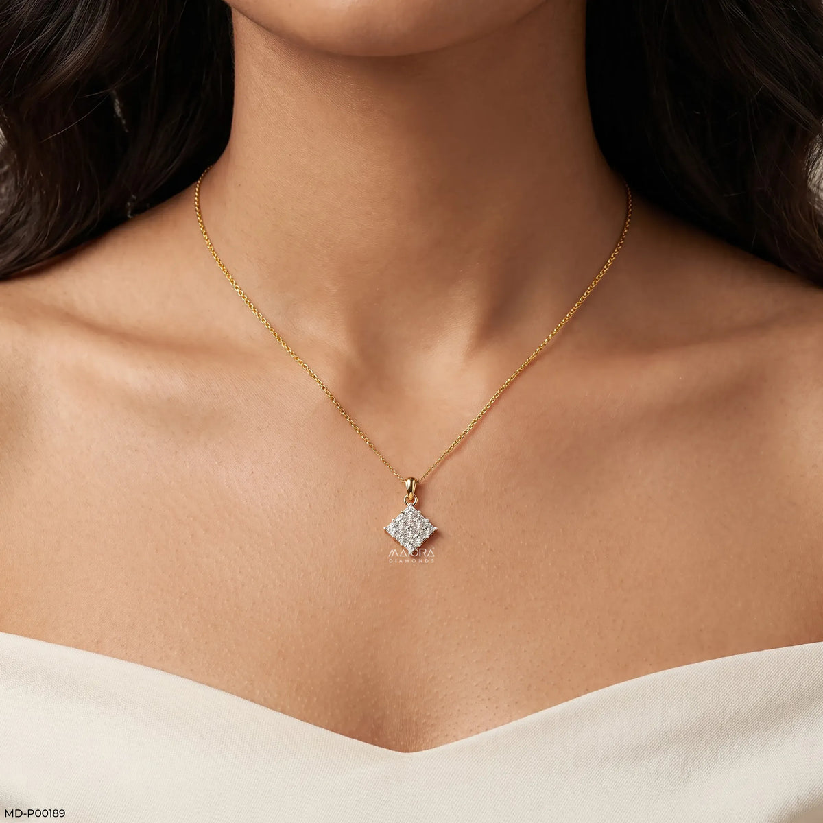 Celestia Tile Pendant Platinum