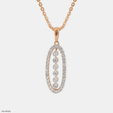 The Old-World Charm Diamond Pendant 14K Rose Gold