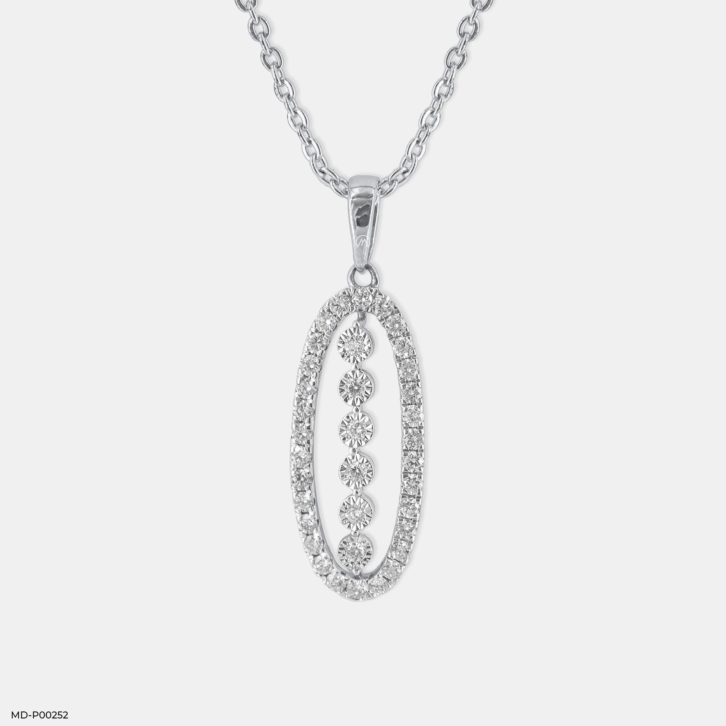 The Old-World Charm Diamond Pendant Platinum 950