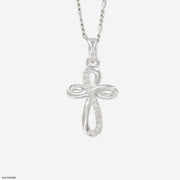 Loop Cross Diamond Pendant