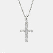 Cross of Hope Pendants 18K White Gold