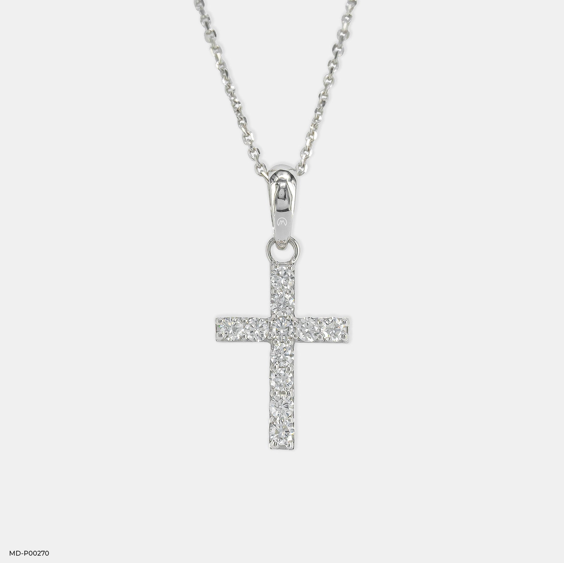 Cross of Hope Pendants 14K White Gold