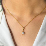 Sunrise Diamond Pendants 14K White Gold