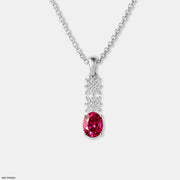 Starlit Rose Pendant Platinum 950