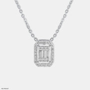 Harmony Shpere Diamond Pendant 14K White Gold