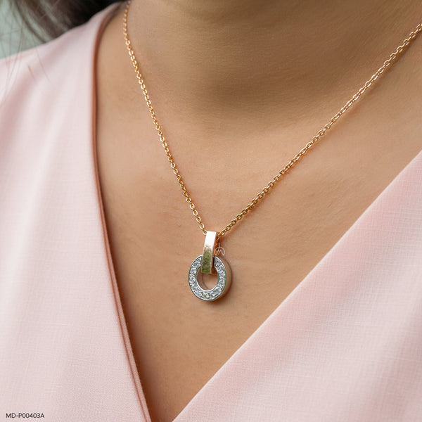 0.35 Carat Spring Beauty Lab Diamond Pendants 14K Rose Gold