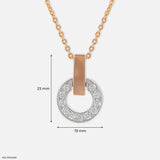 0.35 Carat Spring Beauty Lab Diamond Pendants 14K Rose Gold