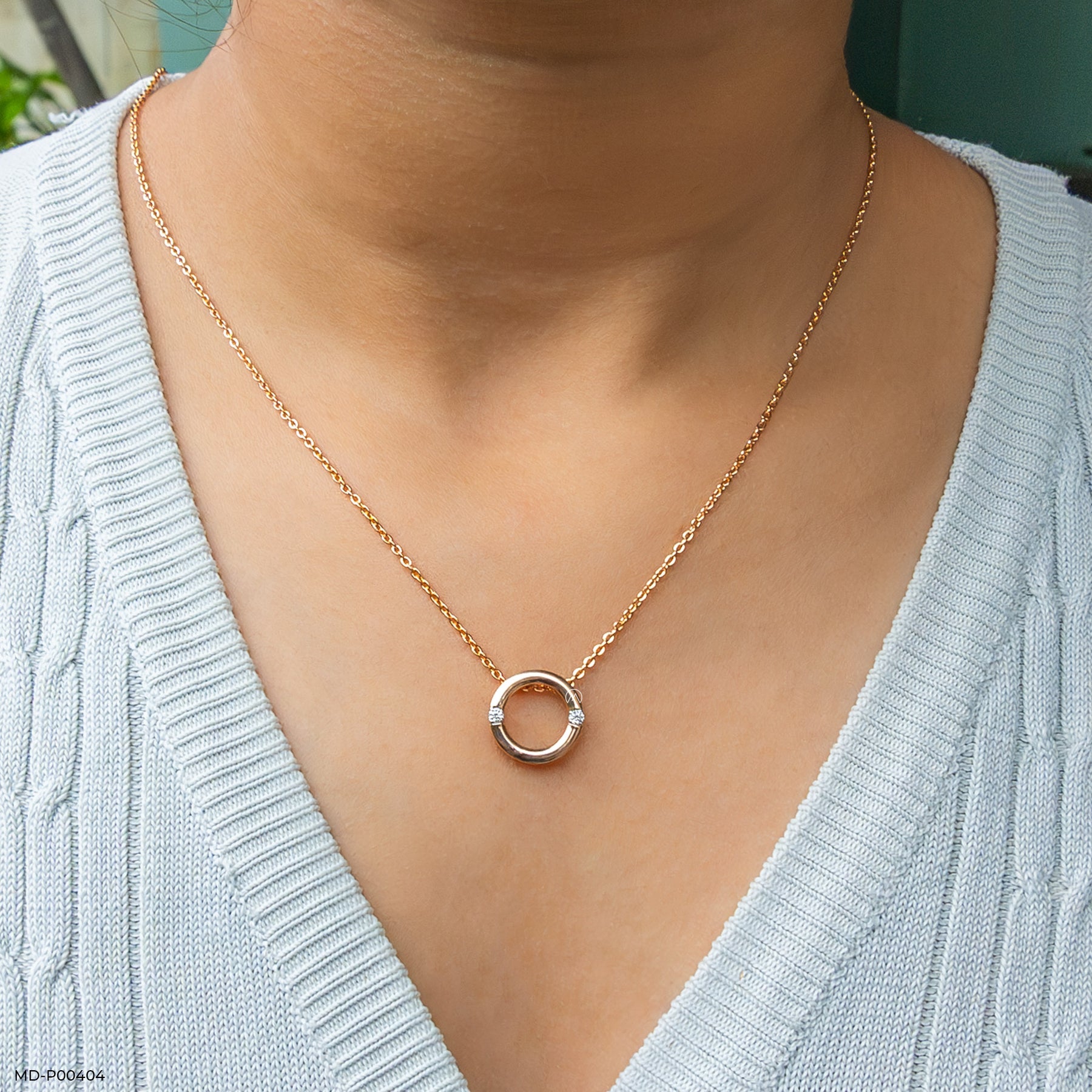 Cartier Trinity Diamond Pendant 14K White Gold