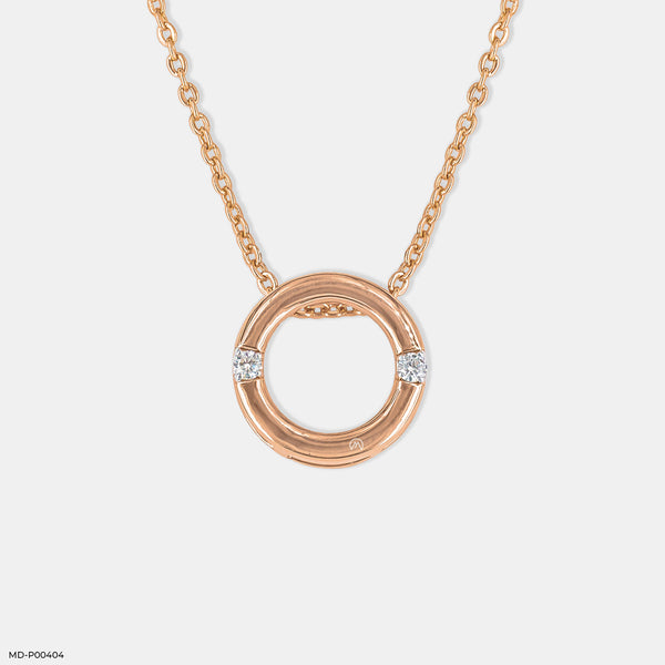 Cartier Trinity Diamond Pendant 14K Rose Gold