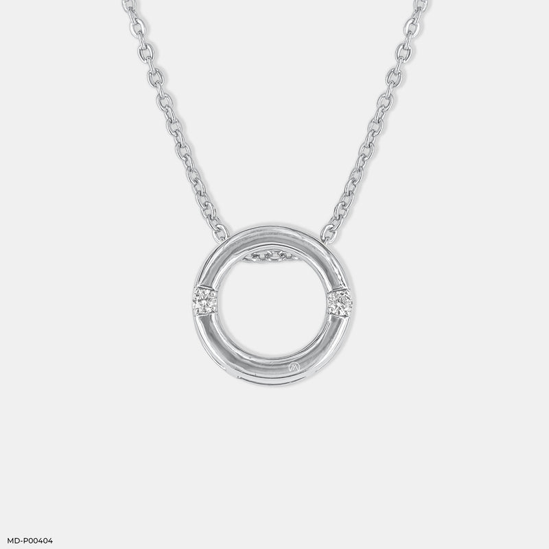 Cartier Trinity Diamond Pendant 14K Rose Gold