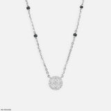 Veda Halo Diamond Mangalsutra Platinum 950