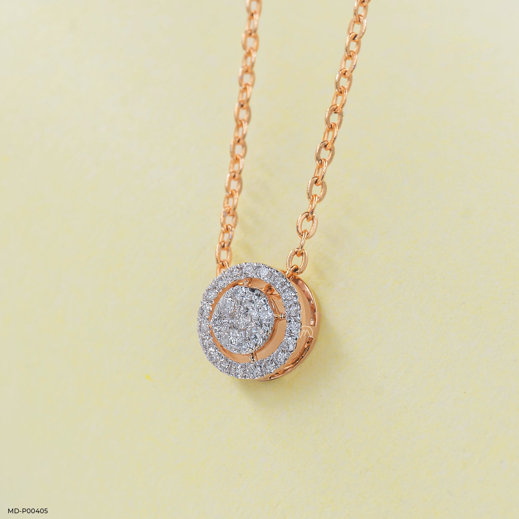 Ballerinas Diamond Pendant 14K Rose Gold