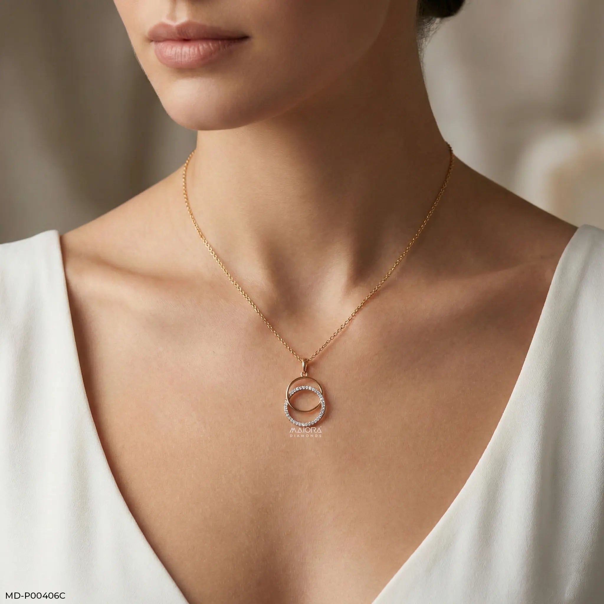 0.25 Carat Infinity Harmony Lab Diamond Pendant