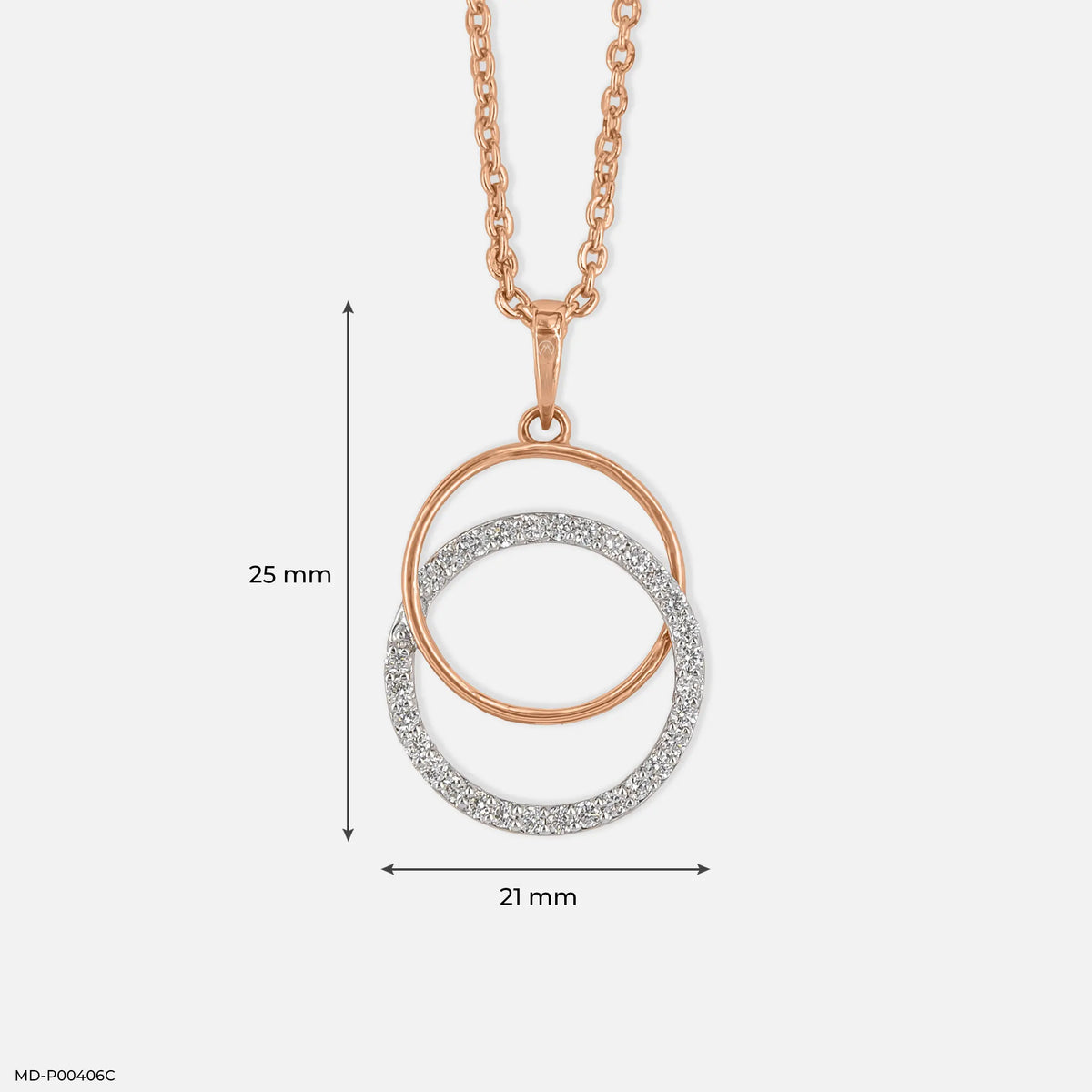 0.25 Carat Infinity Harmony Lab Diamond Pendant