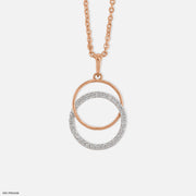 0.25 Carat Infinity Harmony Lab Diamond Pendant 14K Rose Gold
