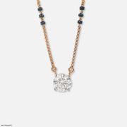 1 Carat Vivaara Diamond Mangalsutra 9K Rose Gold
