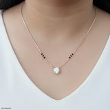 1 Carat Vivaara Diamond Mangalsutra 9K Yellow Gold
