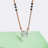 1 Carat Vivaara Diamond Mangalsutra 14K Rose Gold