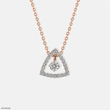 Triad Diamond Pendant 14K Yellow Gold