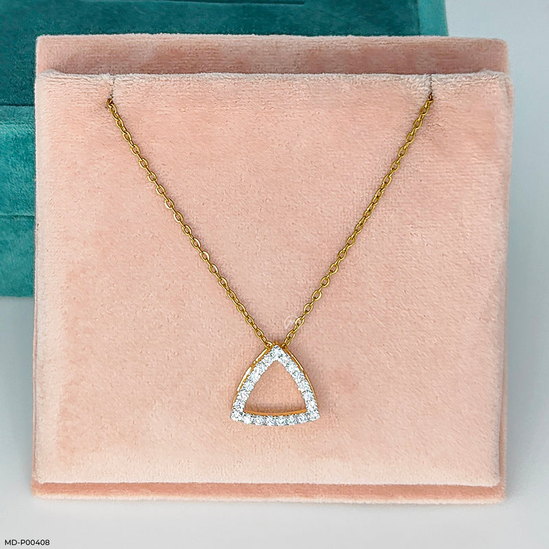 0.50 Carat Round Solitaire 3 In 1 Detachable Pendant 14K Rose Gold