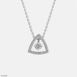 Triad Diamond Pendant 14K Rose Gold