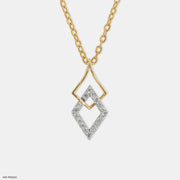 Square of Elegance Diamond Pendant