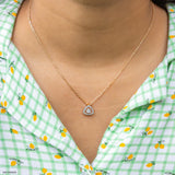 Trilogy Diamond Pendant 14K White Gold