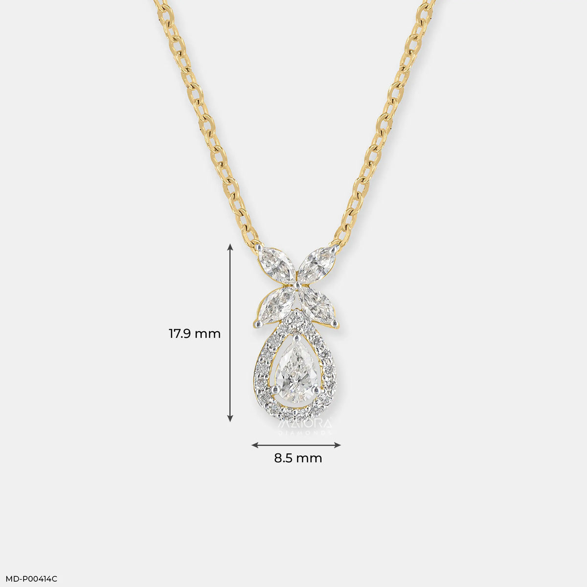 0.95 Carat Majestic Marquise Lab Diamond Pendant