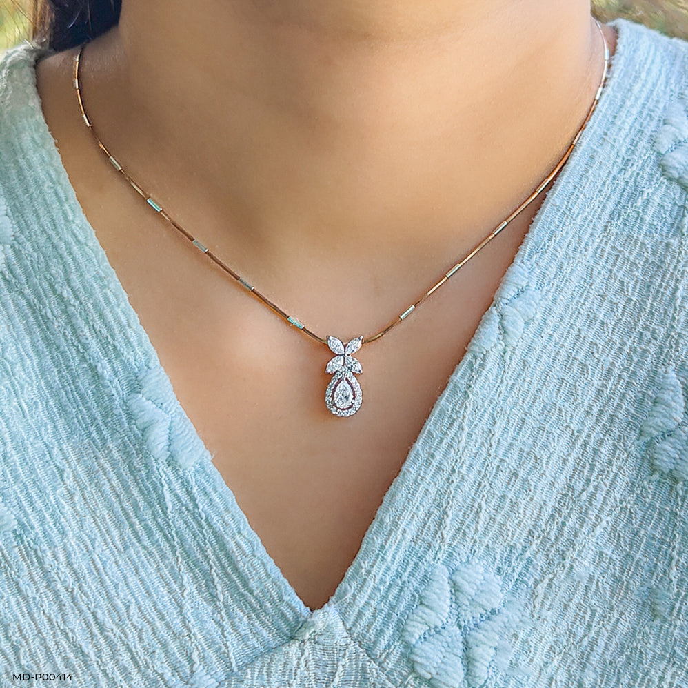 Fancy Diamond Mangalsutras 14K Rose Gold