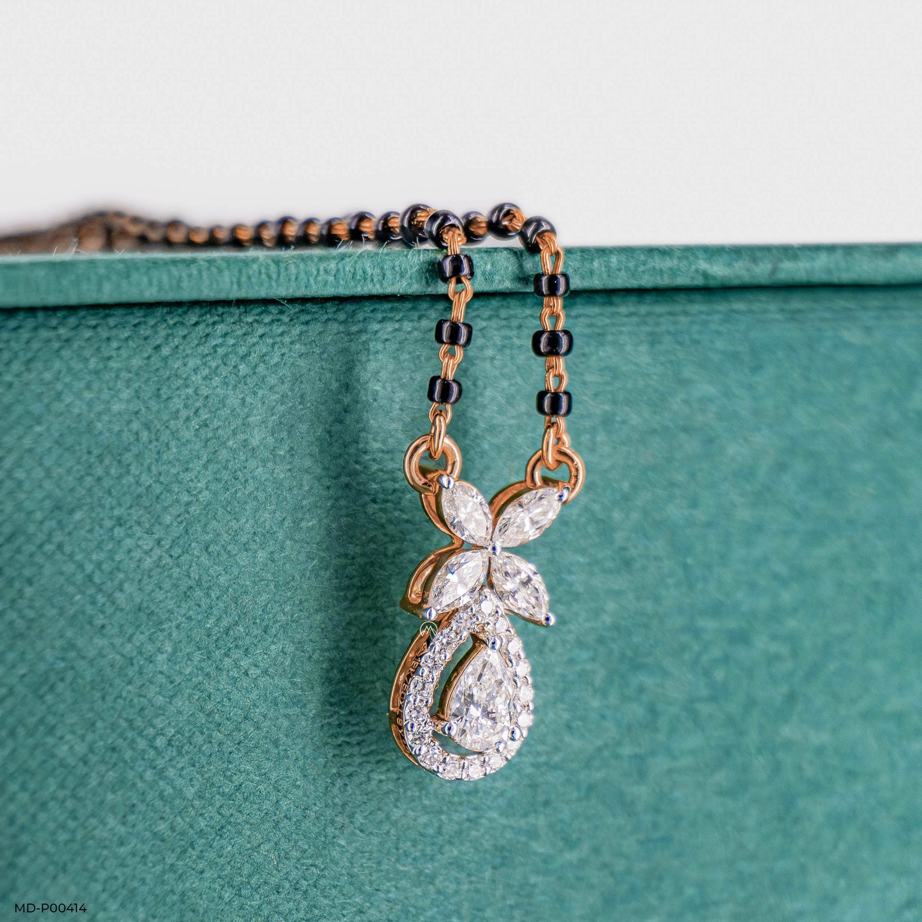 Fancy Diamond Mangalsutras 14K Rose Gold