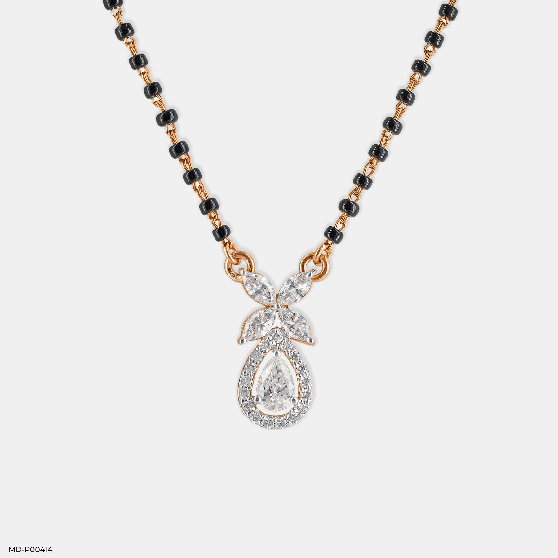 Fancy Diamond Mangalsutras 14K Rose Gold