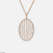 Subtle Contoure Diamond Pendant