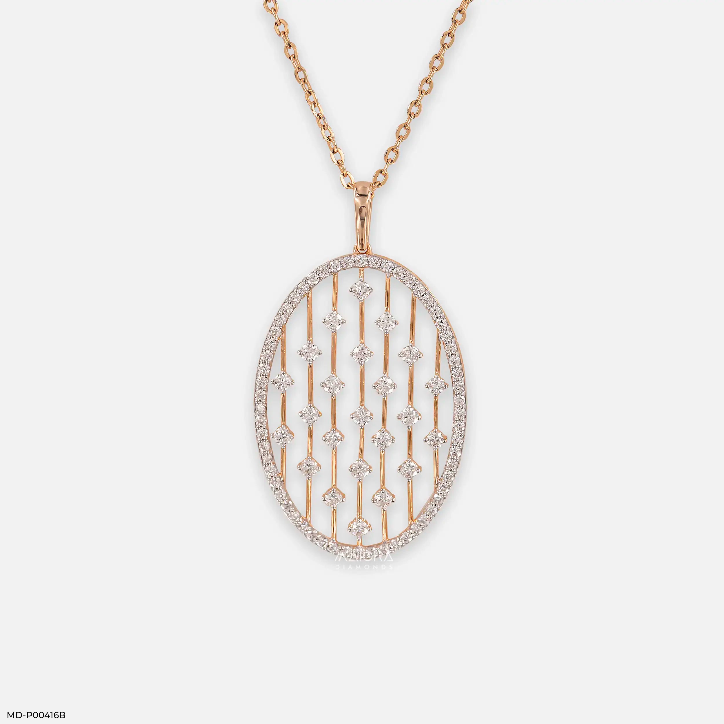 Subtle Contoure Diamond Pendant