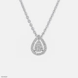 Sleek Statement Diamond Pendant 14K Rose Gold