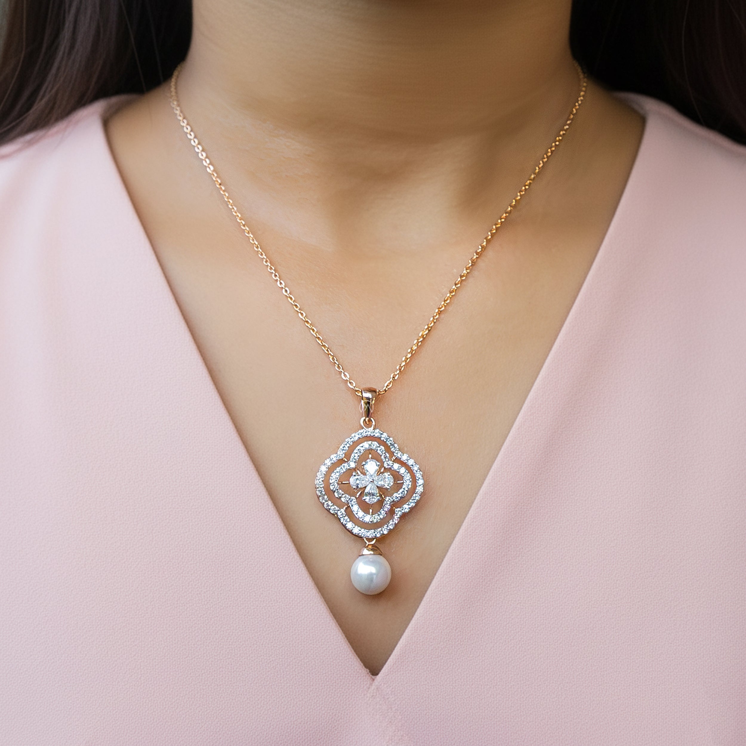 lab grown diamond necklace