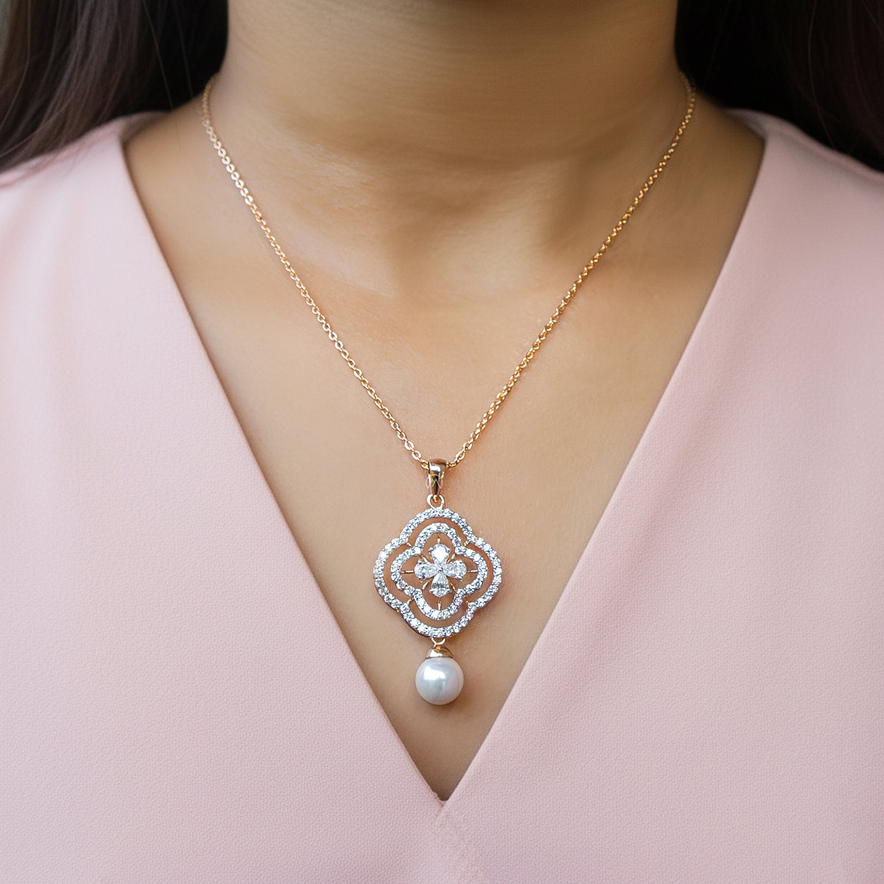 lab grown diamond necklace