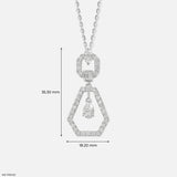 0.75 Carat Pear Opulent Glow Lab Diamond Pendant 14K White Gold
