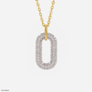 0.75 Carat Double Oval Lab Diamond Pendant