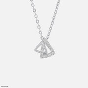 Trinity Flicker Diamond Pendants 14K White Gold