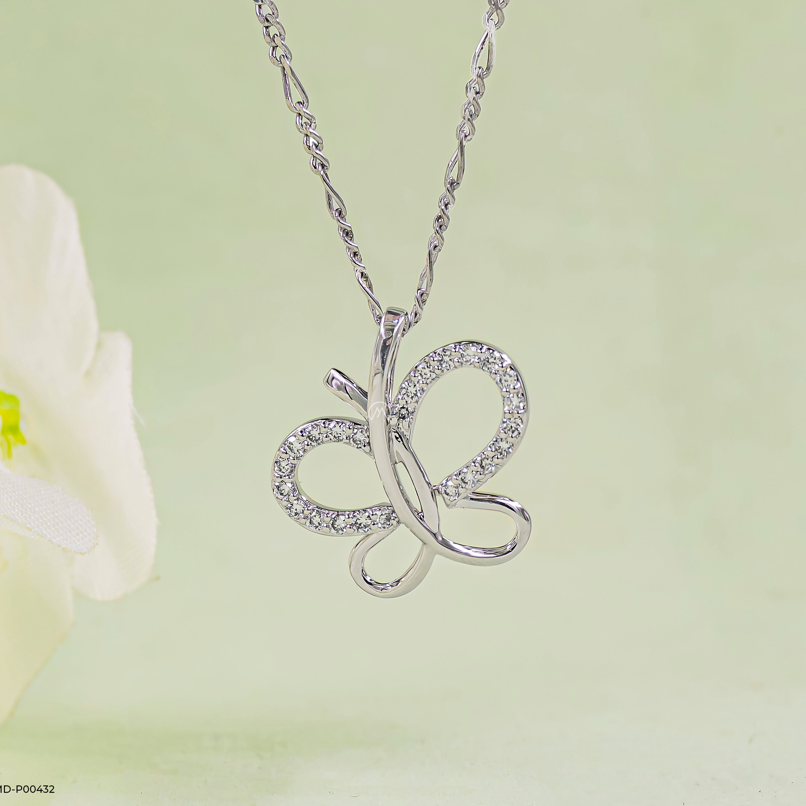 Diamond Flutterfly Pendants