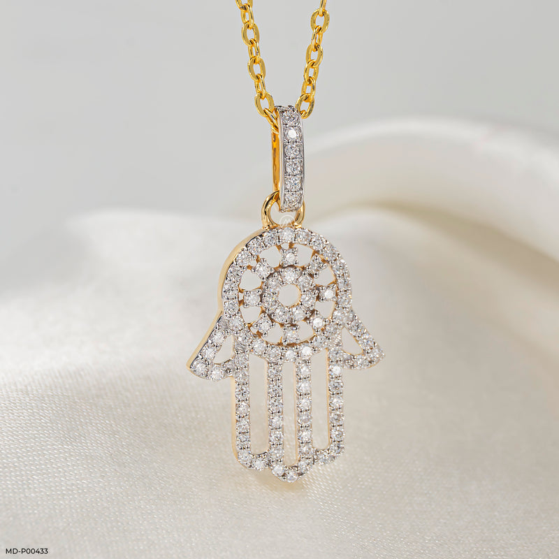 Fortune Flow Diamond Pendants 14K Rose Gold