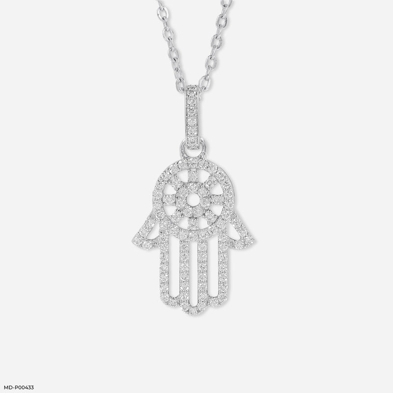 Fortune Flow Diamond Pendants 14K Rose Gold