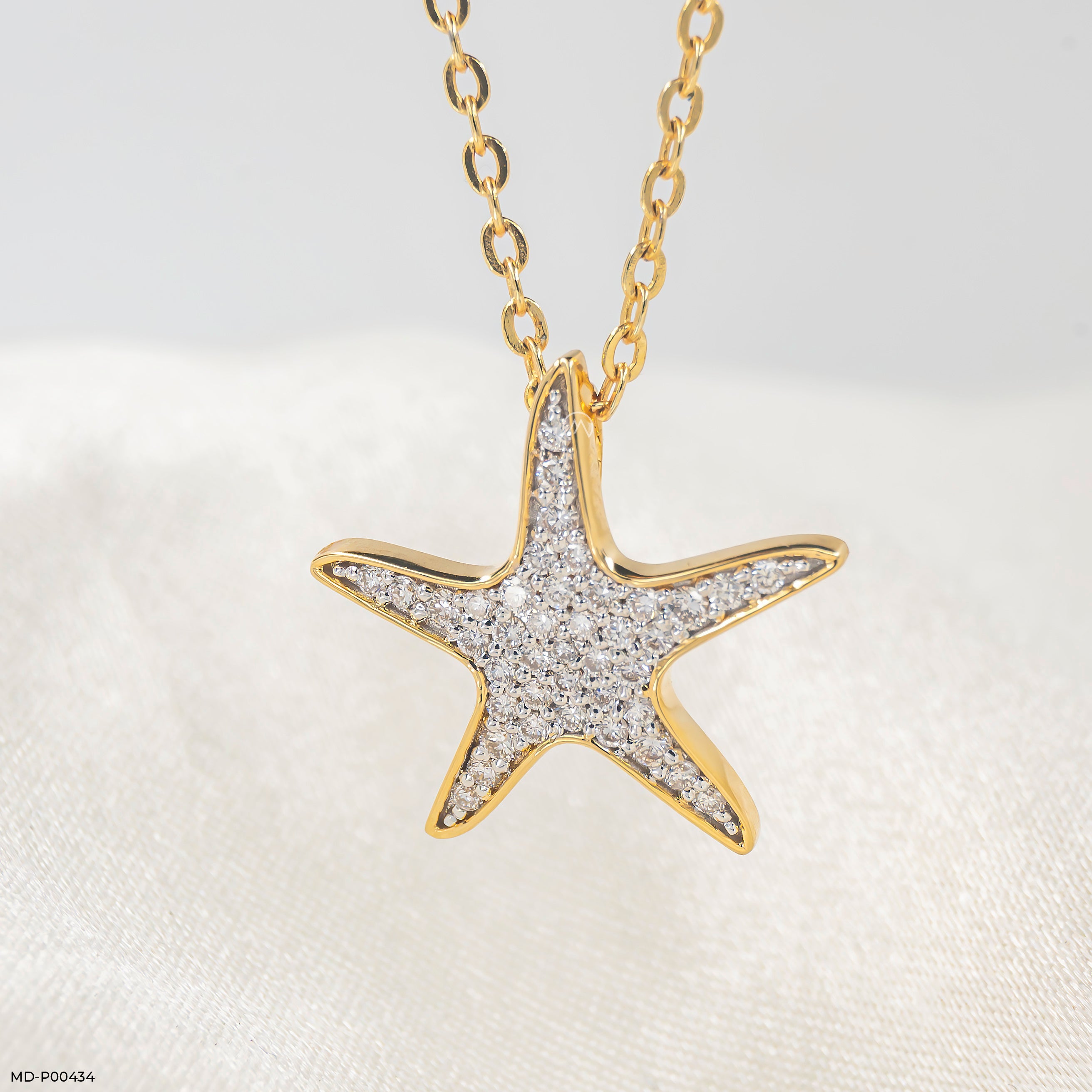 Stardust Fantasy Diamond Pendants 9K Yellow Gold