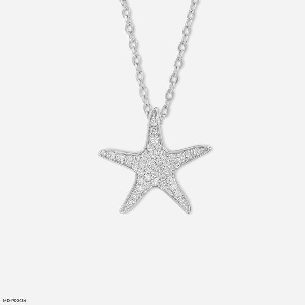 Stardust Fantasy Diamond Pendants 18K White Gold