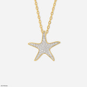 Stardust Fantasy Diamond Pendants 9K Yellow Gold