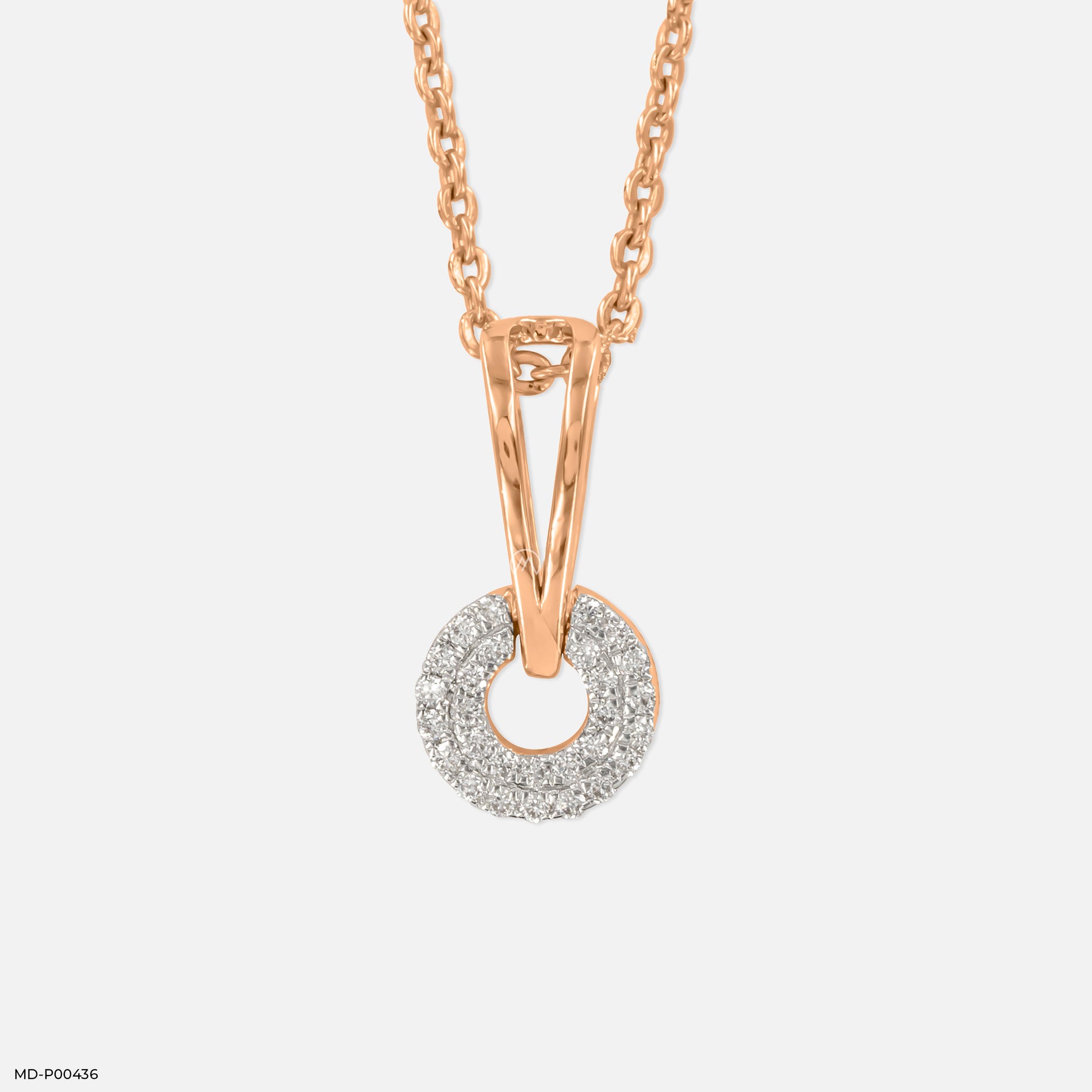 O-Pendants 14K White Gold