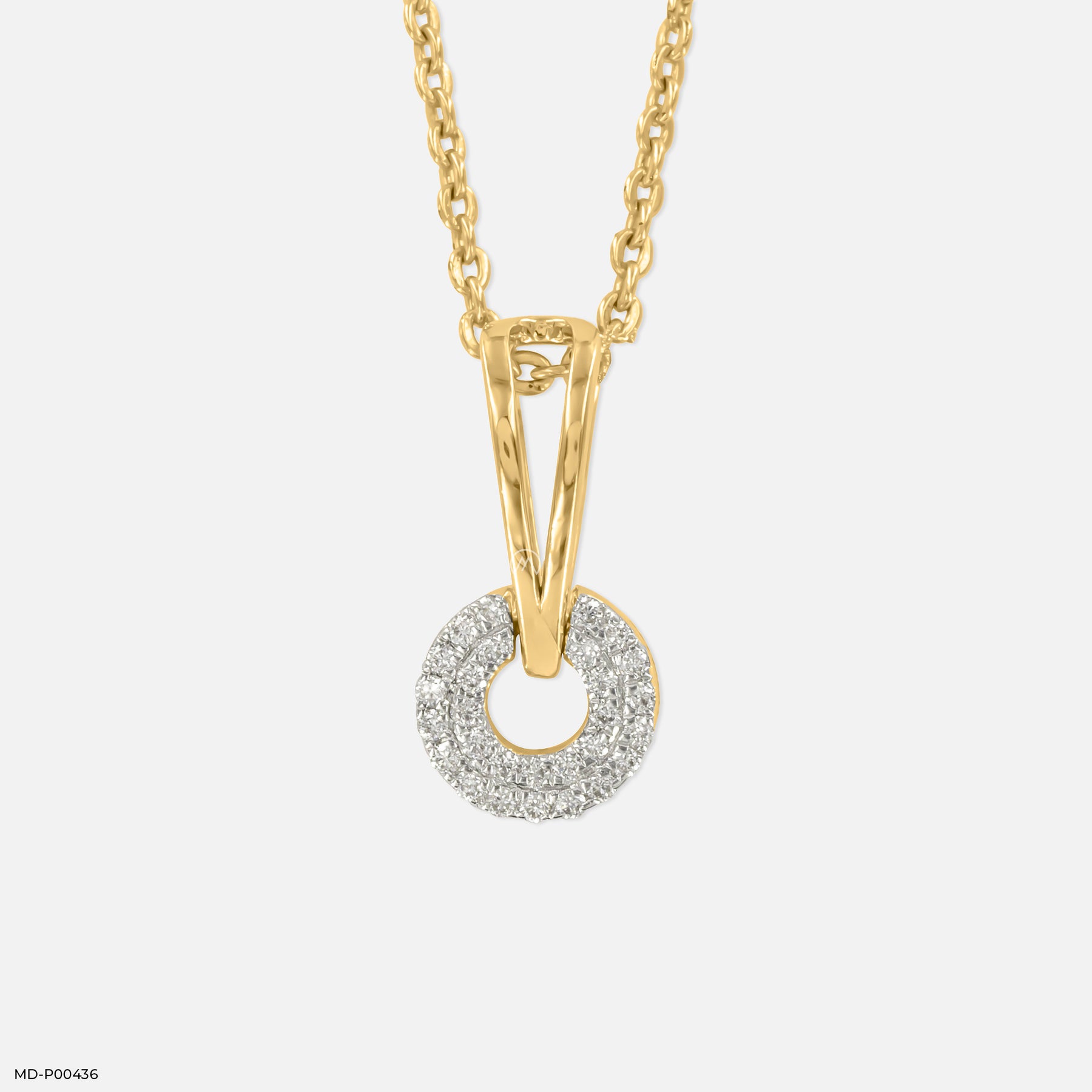 O-Pendants 14K White Gold