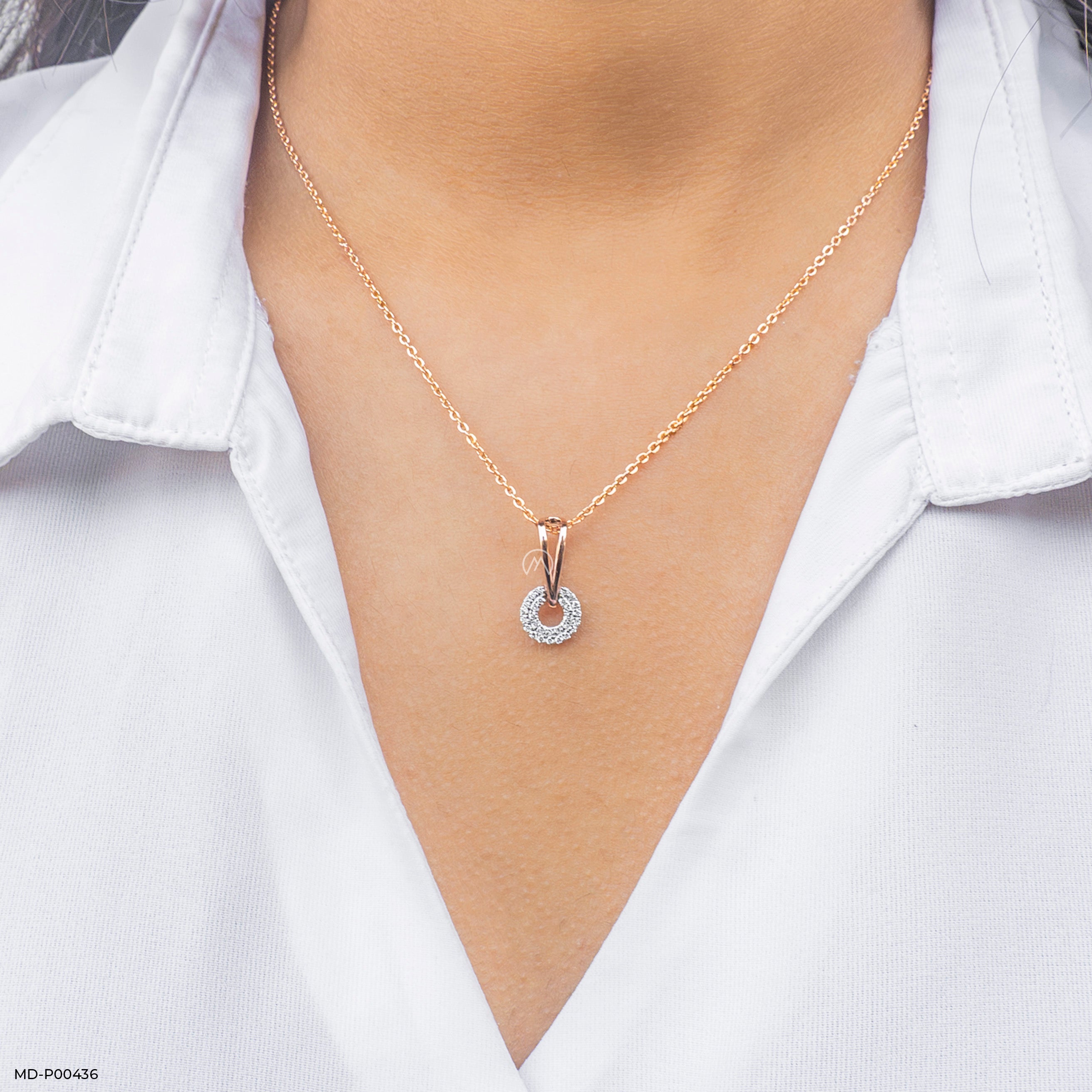 O-Pendants 9K Rose Gold