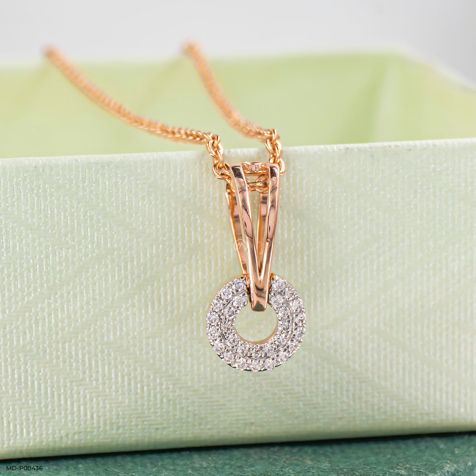 O-Pendants 14K White Gold