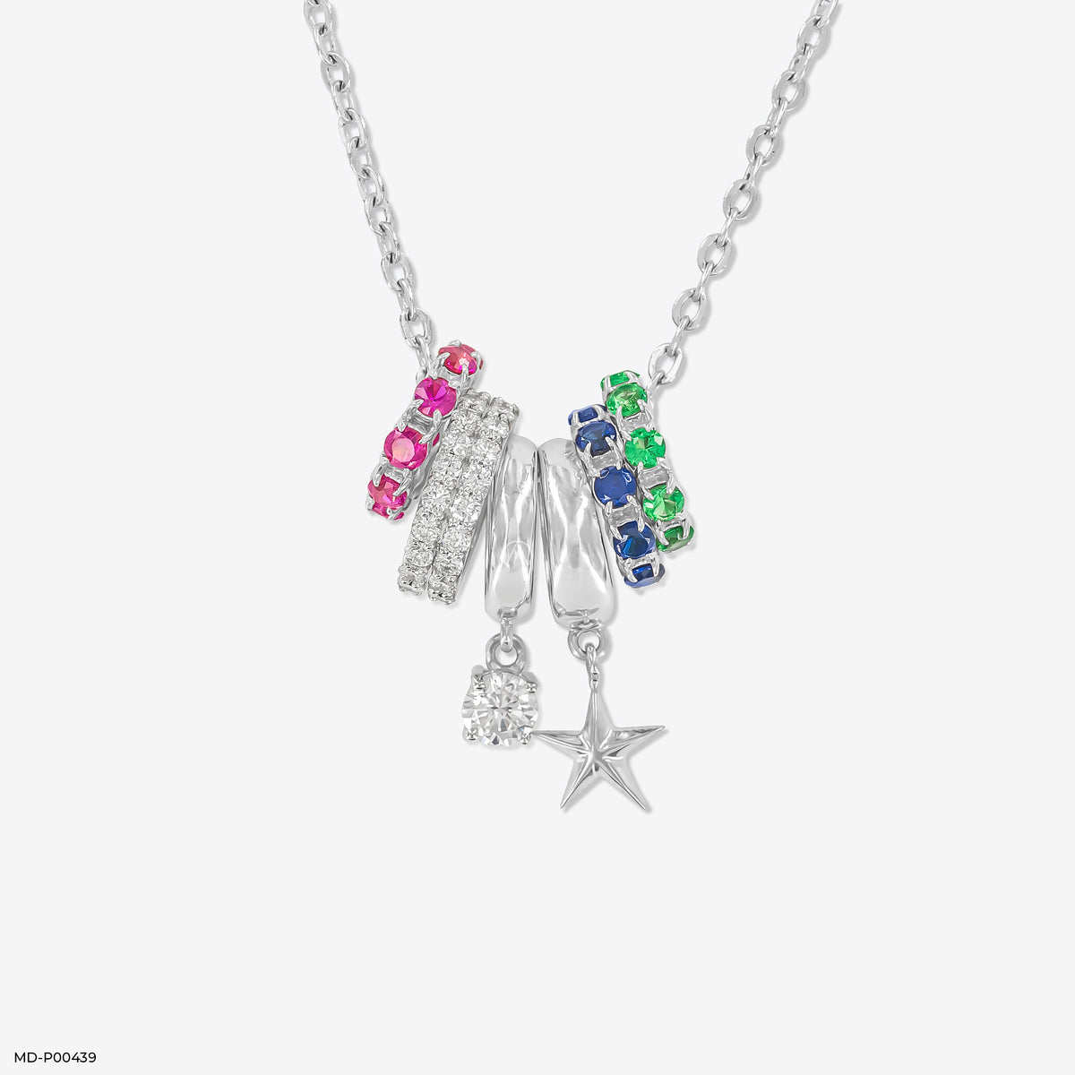 Vibrant Charm Diamond Pendant